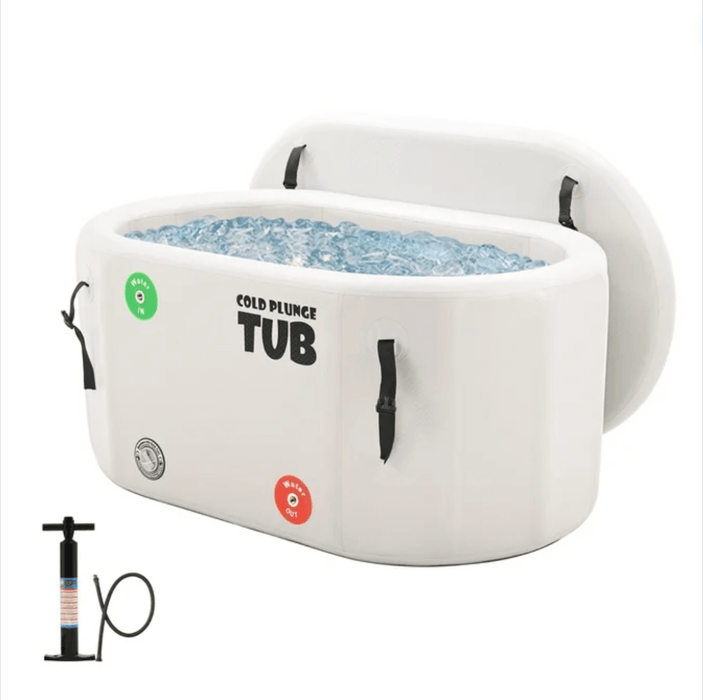 185 Gallons Cold Plunge Tub for Athletes Inflatable Ice Bath Tub for Recovery and Cold Water