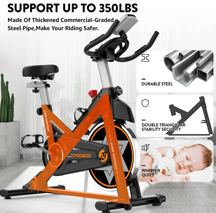 Pooboo Indoor Cycling Bike Exercise Bikes Magnetic Resistance for Home Cardio Workout Machine