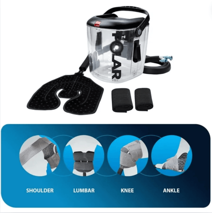 Cold Therapy Machine Gen 2 Polar Vortex Ice Circulation System with Large Adjustable Cold Cuff for Knee, Shoulder, Ankle, Neck Pain and Recovery